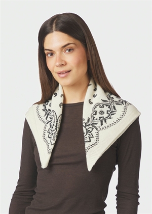 Adelina paisley knit scarf Off White Neo Noir 